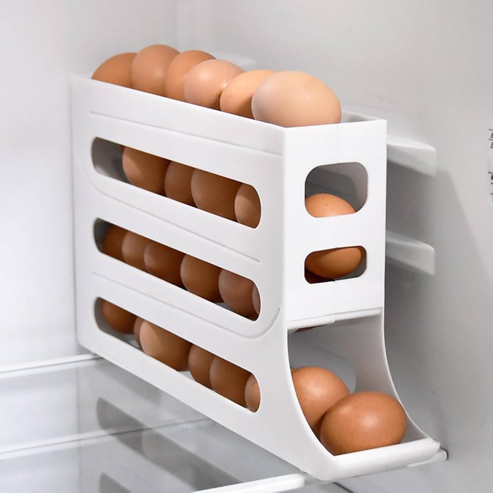 4 layer egg stand White Colour